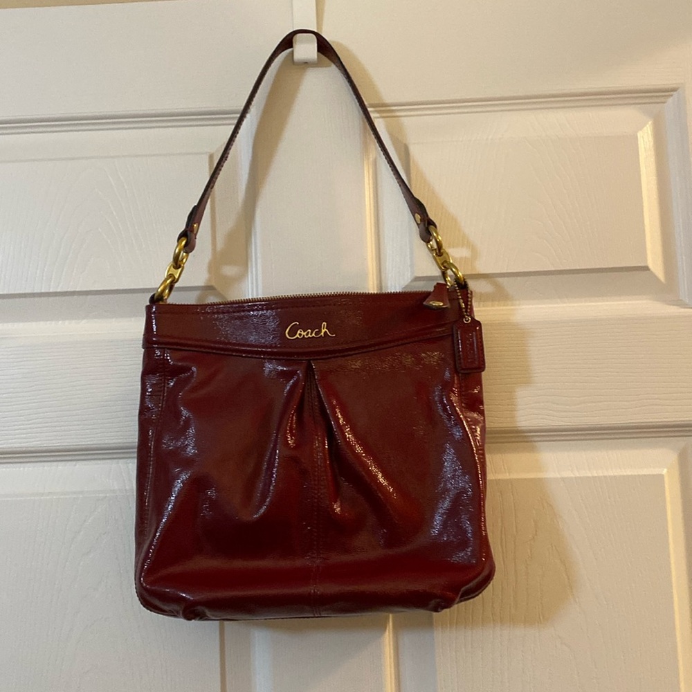 Vintage Coach Ashley Convertible Red Shoulder Bag